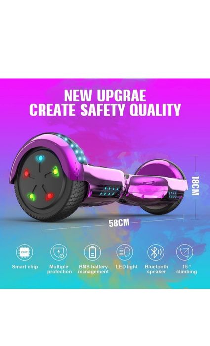 Hoverboard cu boxe Bluetooth incorporate