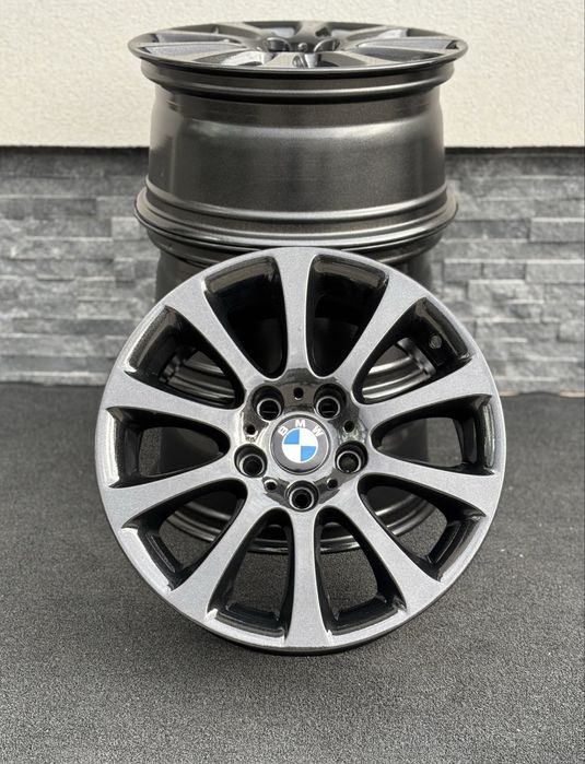 Set jante r17 bmw 5x120 negru seria 1 3 x1 F30 E90 f20 e87 e82