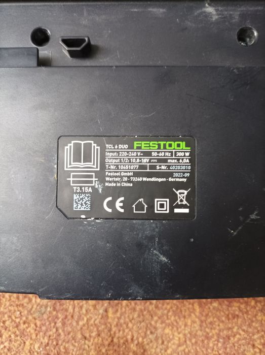 Încărcător festool tcl 6 duo