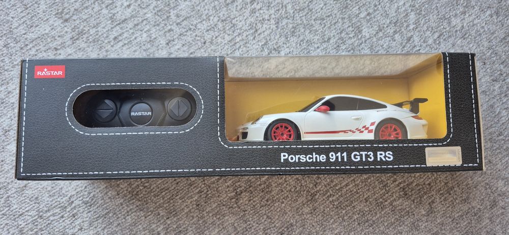 Mașinuță Rastar RC – Porsche 911 GT3 RS, alb, 1