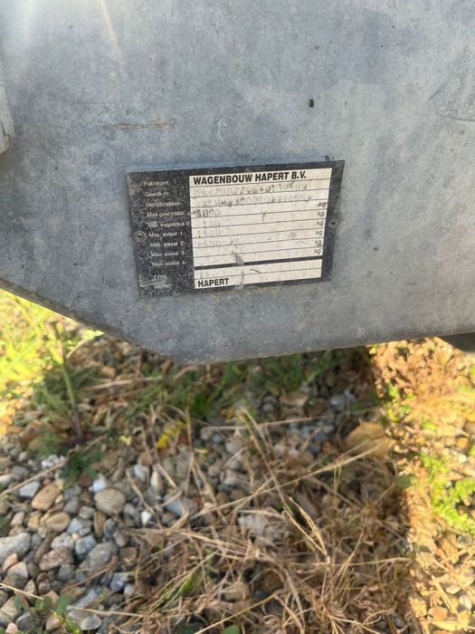 Vand remorca utilaje ,hapert,MMA 3t