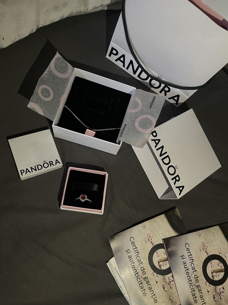 Colier si inel pandora (marime inel 52)