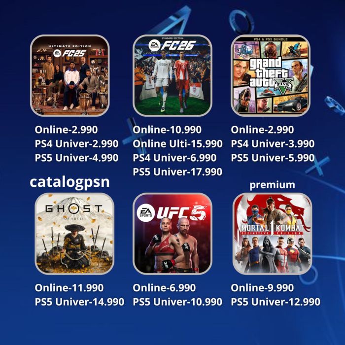 ps4/ps5 ойындар / ойын орнату