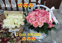 Aksiyada gullar yetkazib berish xizmati