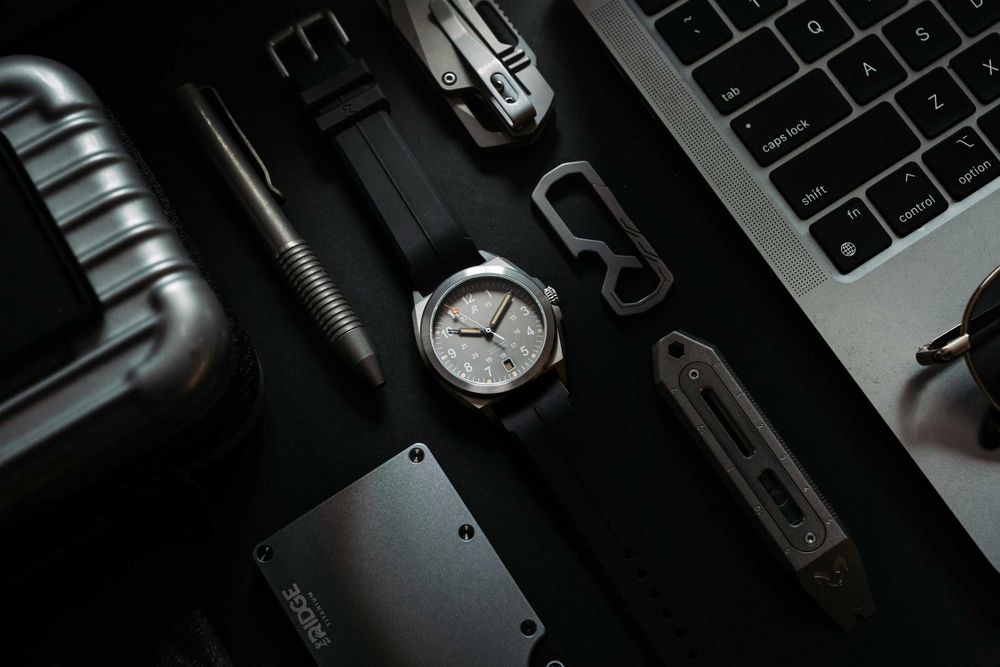 Ceas Titanium Automatic - RZE VALOUR 38 - Slate Grey, Nou, Nepurtat