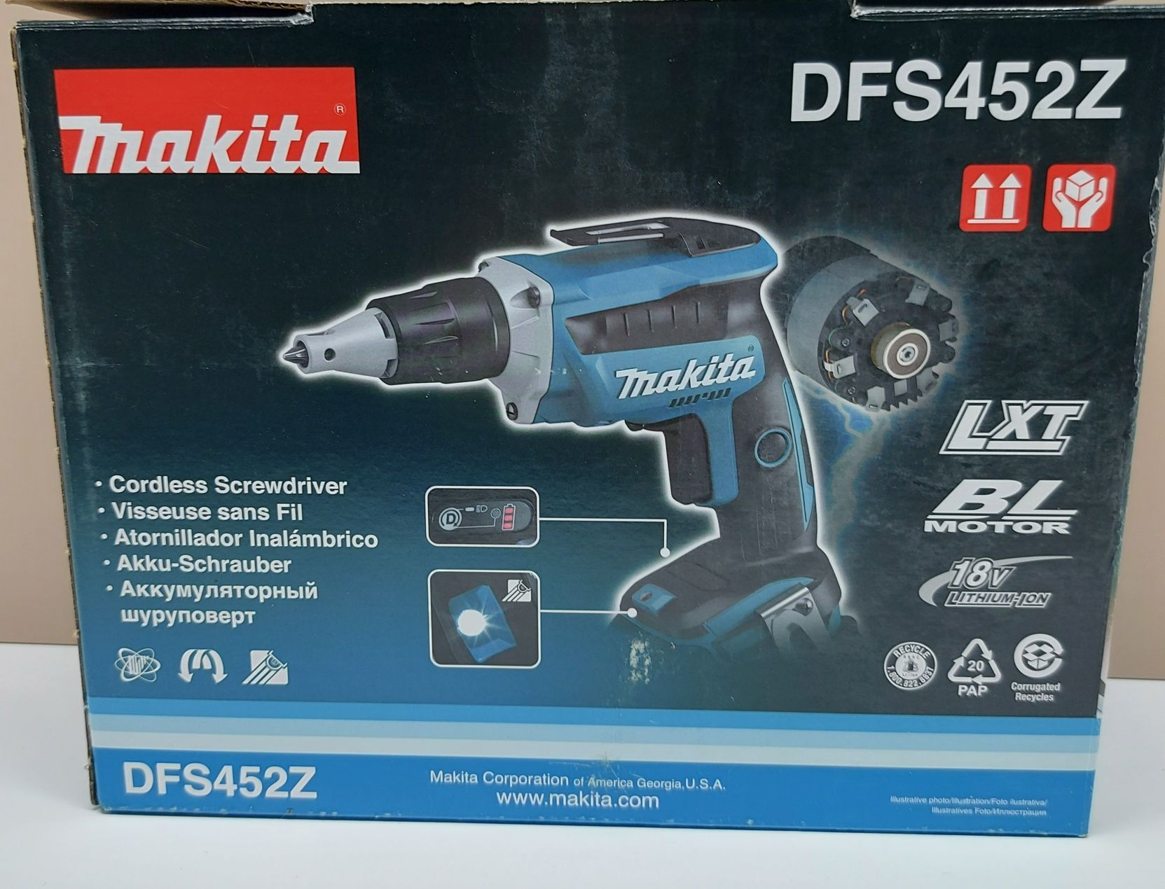 Нов безчетков винтоверт за гипсокартон Makita DFS452Z