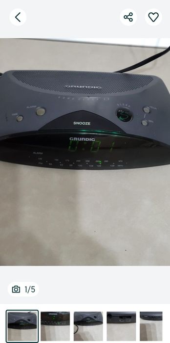 Vand radio cu ceas Grunding