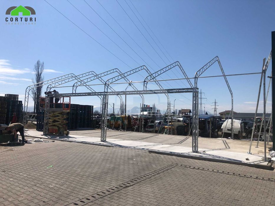 Cort industrial TIP CASĂ 10 x 18,3 x 6,1 m