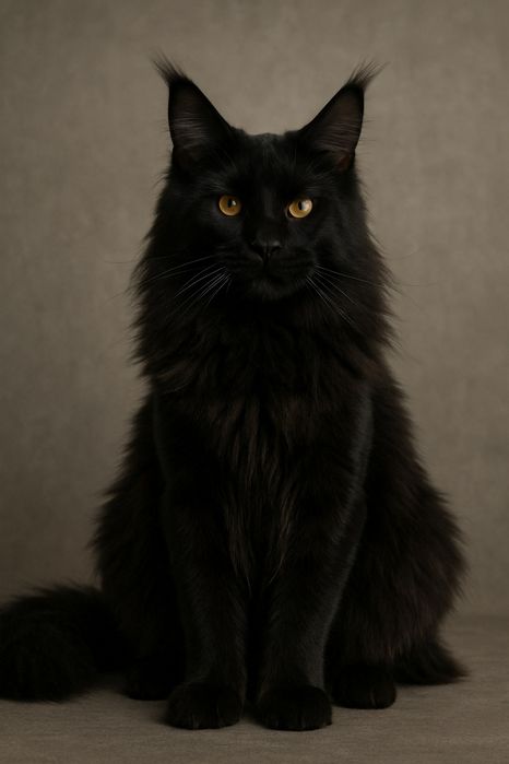 Мейн Кун вязка кот