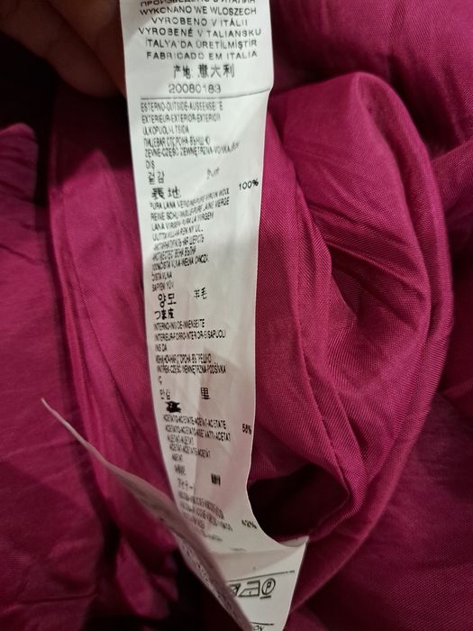 Benetton рокля цвят фуксия с вълна р-р Л