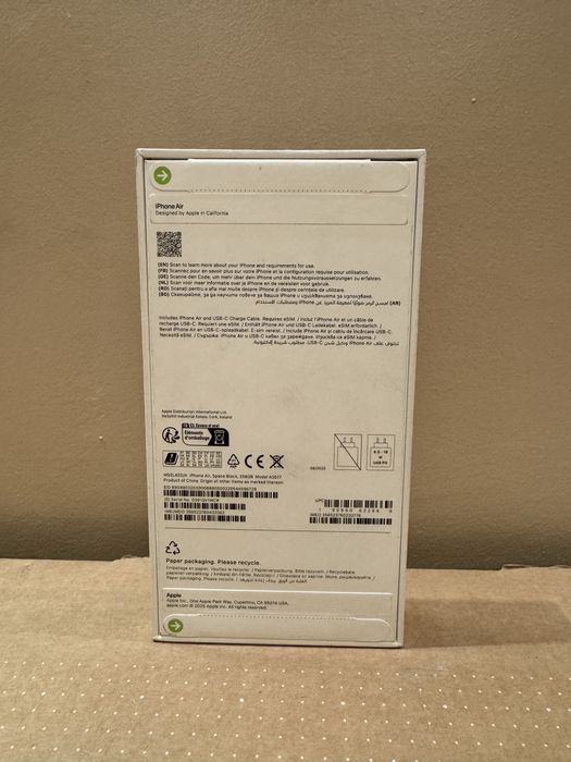 iPhone 17 Air | 256GB | Фабрично запечатан | Space Black |