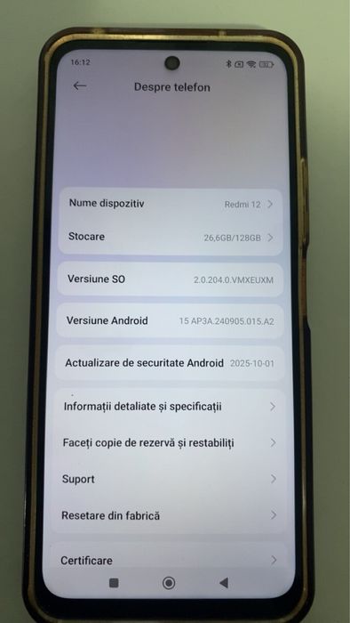 Xiaomi Redmi 12, 4GB RAM, 128GB, 4G, Midnight black