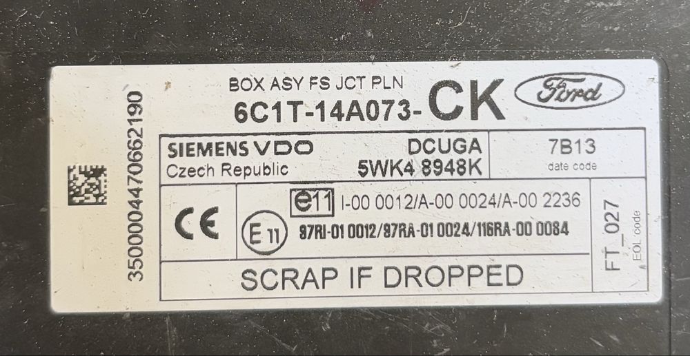 Ford Transit 2008 година Mk7 BSI Модул