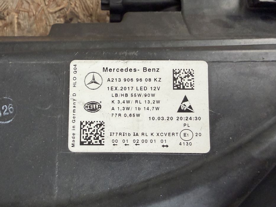 Far dreapta Mercedes E Class W213 Full LED MULTIBEAM Original Europa