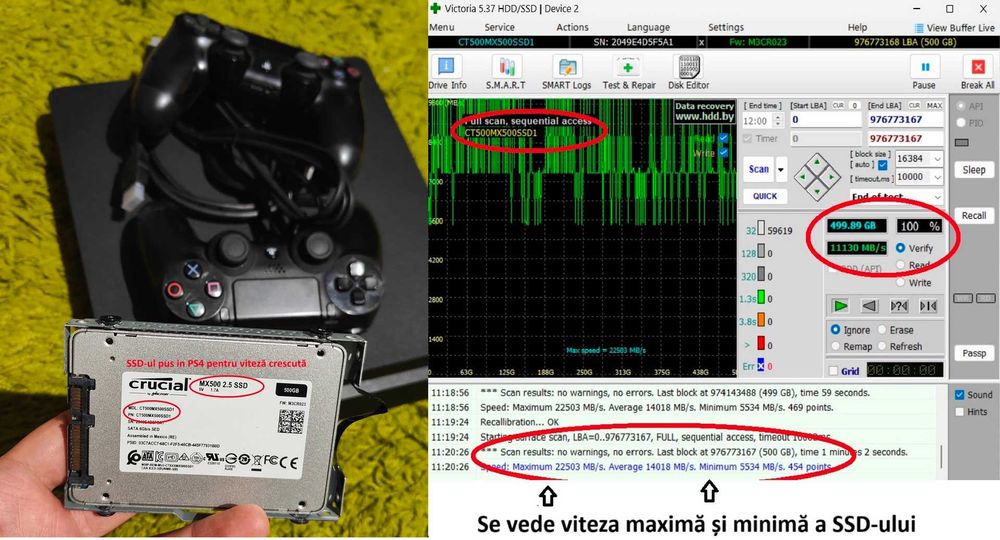 Jocuri PS4+PS4 Modat cu FC 26, GTA V cu Mod Menu, Spiderman, Minecraft