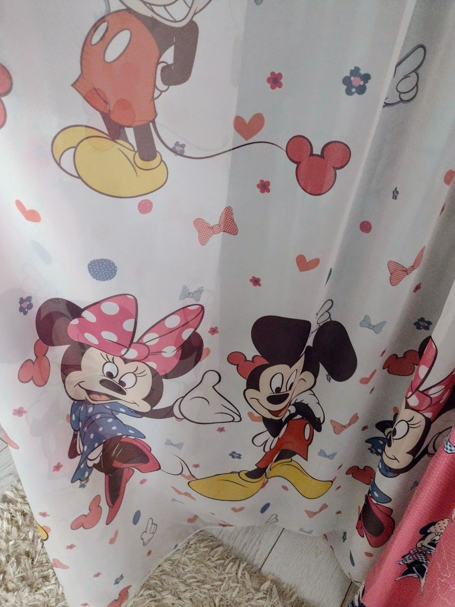 Set perdea și draperii Minnie și Mickey mouse