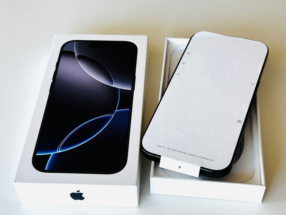 НОВ! Iphone 16 Pro 256GB Black Titanium Гаранция 1 година
