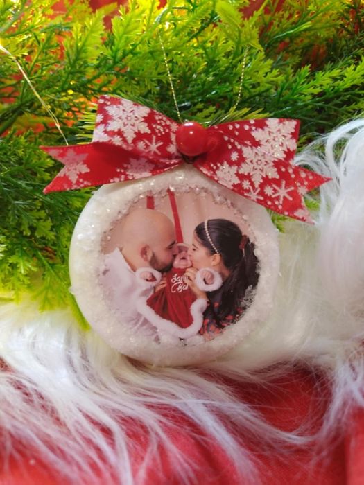 Бюджетни персонализирани бели топки (шайби)  8см