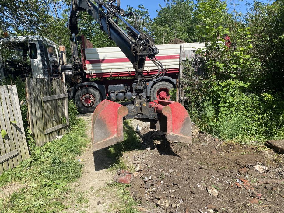 Tocator crăci// miniexcavator/ buldoexcavatot/bascul cu macara