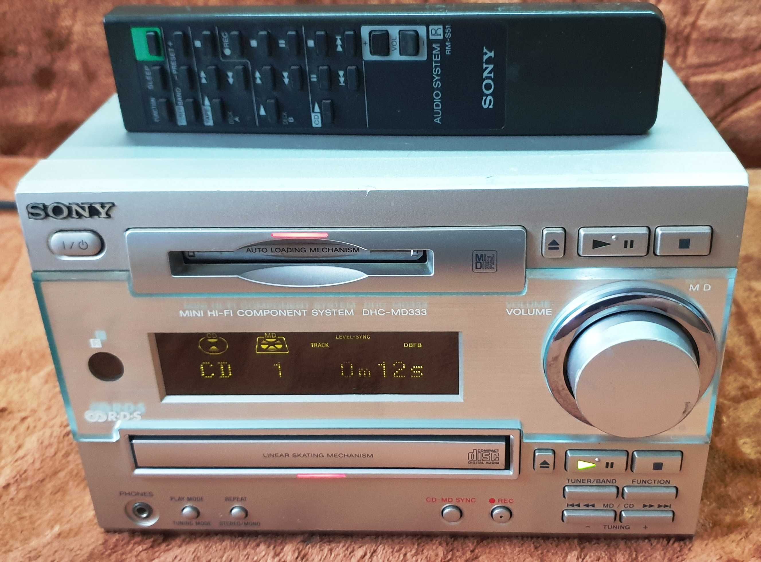 Sony HCD-MD333 statie, CD, Mini Disck, Tuner