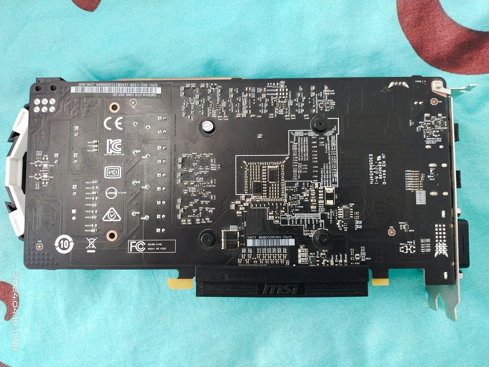 Placa video MSI GeForce GTX 1060 3GT OC 3GB GDDR5 192-bit