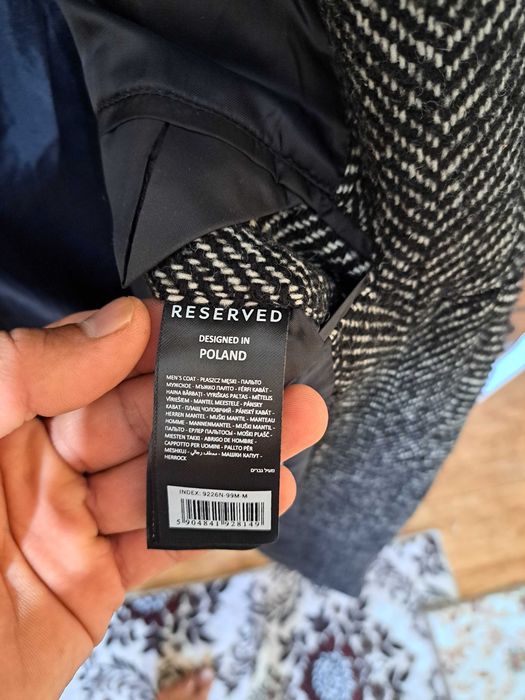 Табиий жун аралашган, Европадан келтирилган янги замонавий ПАЛЬТО