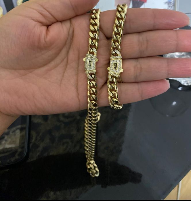 Set cu ban placat cu aur 14k