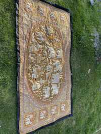 Carpeta veche de perete cusuta cu argint