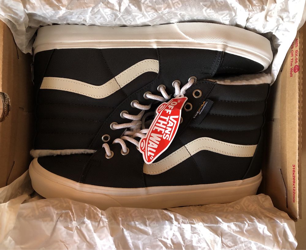 НОВИ Vans Sk8 Hi Cordura Sherpa ОРИГИНАЛНИ зимни кецове 42/27см