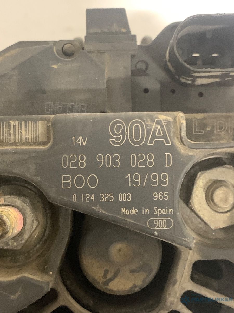 Alternator VOLKSWAGEN GOLF IV 1J1 1997 - 2007 1.6 16V ATN, AUS, AZD, BCB 028903028D
