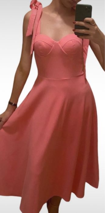 Rochița Midi cu fundițe reglabile la umeri Starshiners