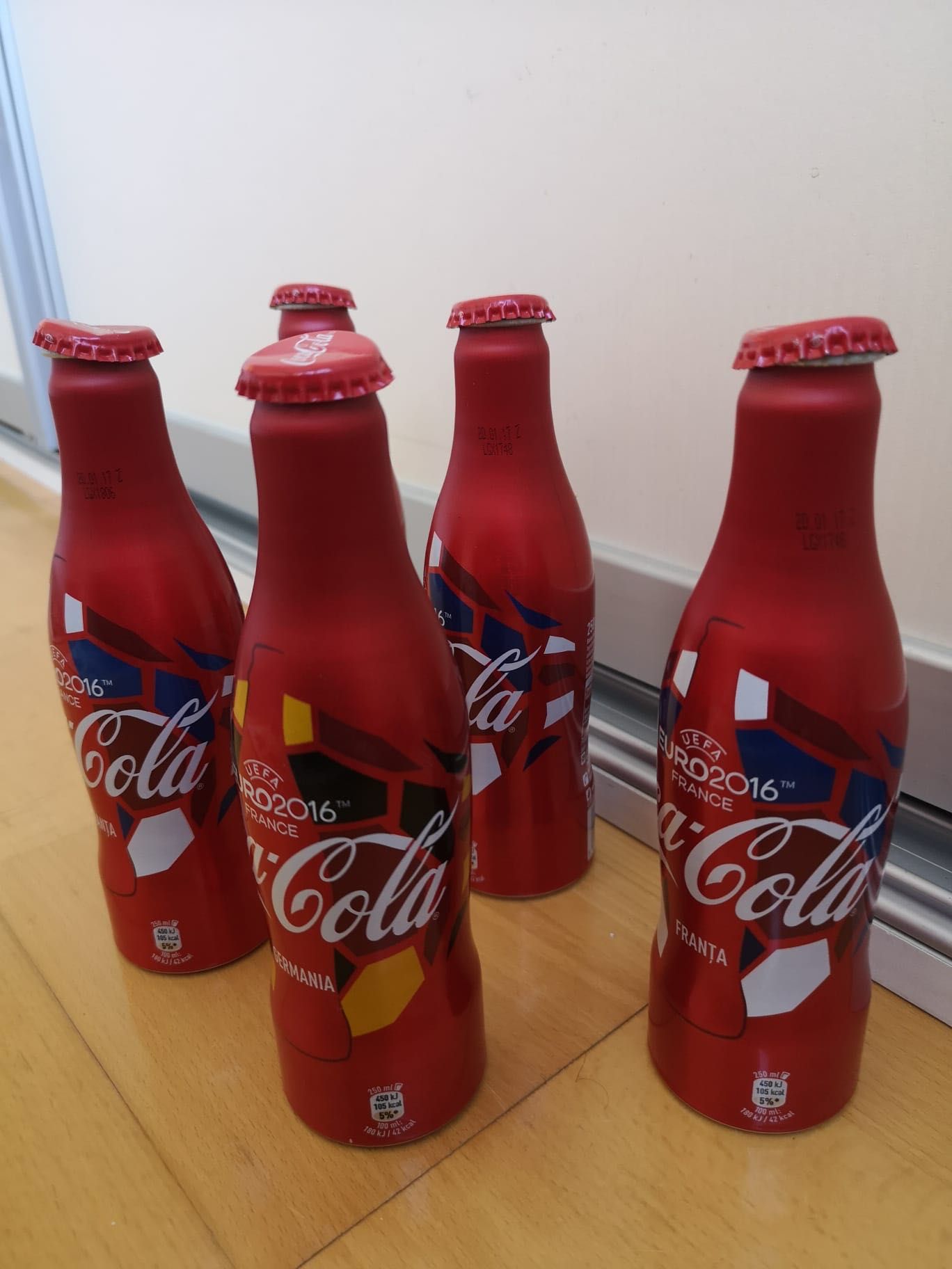 Sticle colectie coca-cola UEFA euro 2016 rare coca cola