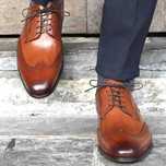 Pantofi derby 42 43 brogue LLOYD piele naturala moale