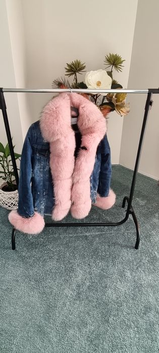 Geci  blugi cu blana naturala