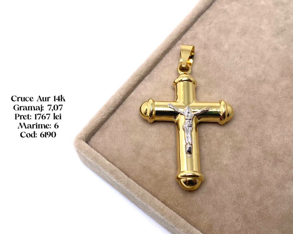 (6190) Cruce Aur 14k 7,07g FB Bijoux Euro Gold