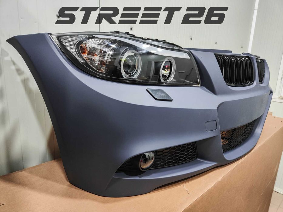 Pachet Bara Fata M BMW E90 E91 NFL (2005-2007) si Faruri Angel Eyes V3