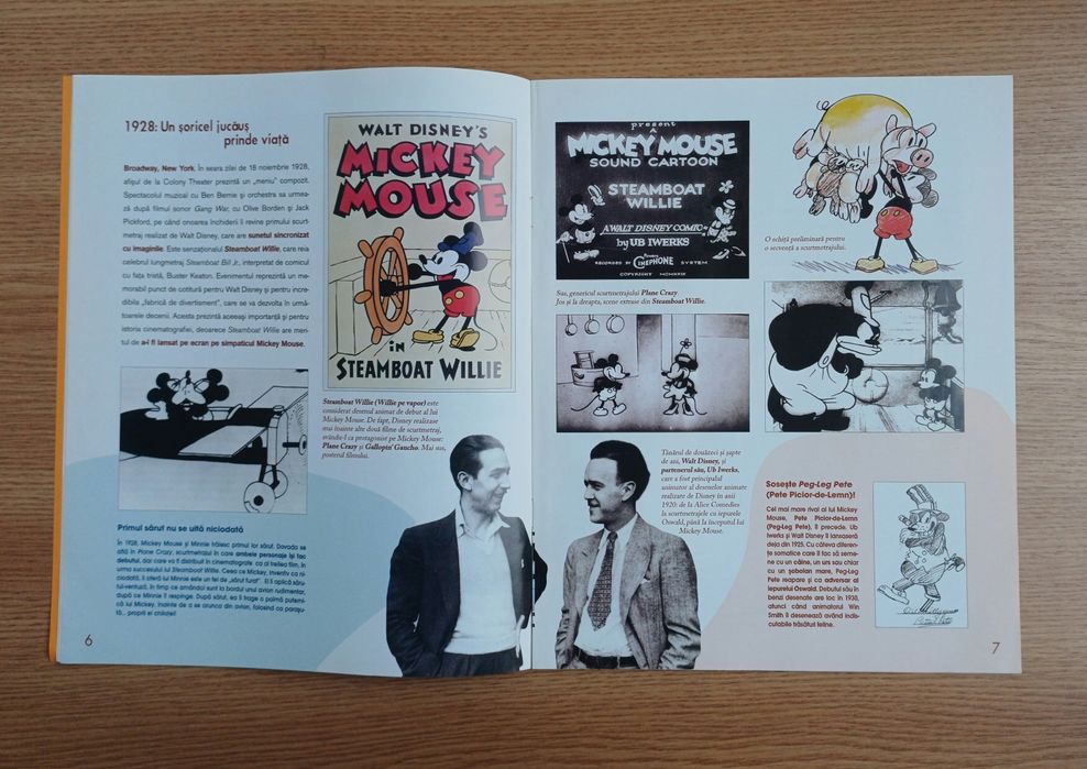 Revista Disney Story impreuna cu posterul metalic Mickey Mouse