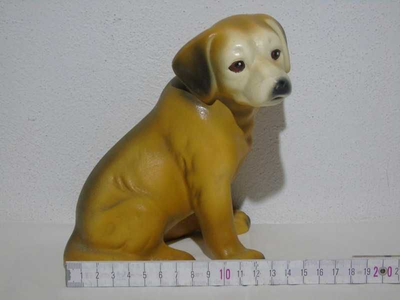 Bibelou vechi românesc câine ceramică