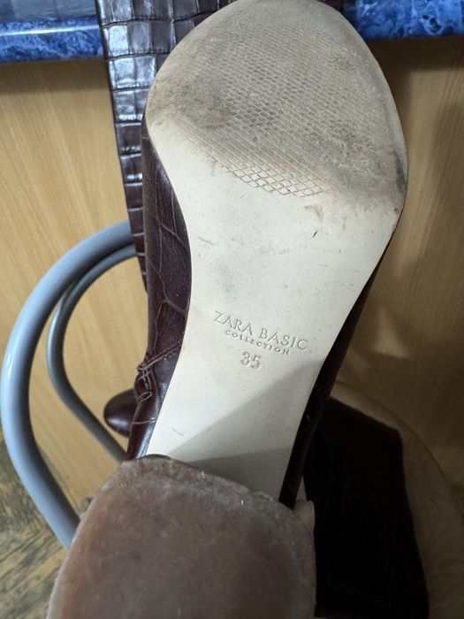 Cizme zara, marimea 35, piele naturala