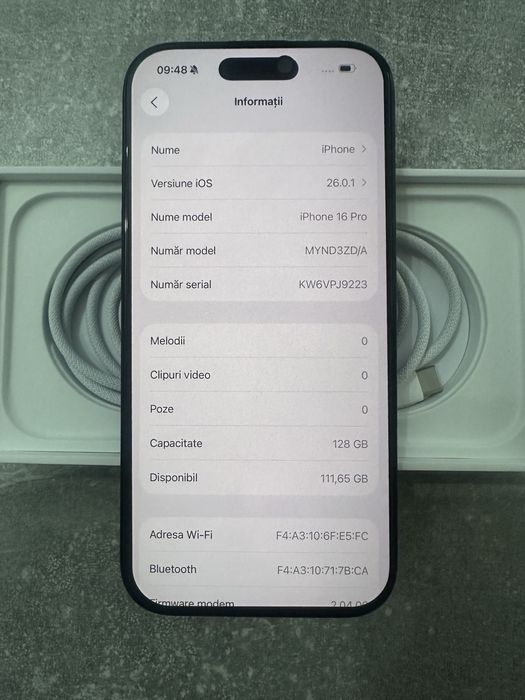 Iphone 16 pro in garantie
