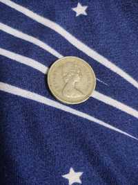 Vând moneda one pound 1983