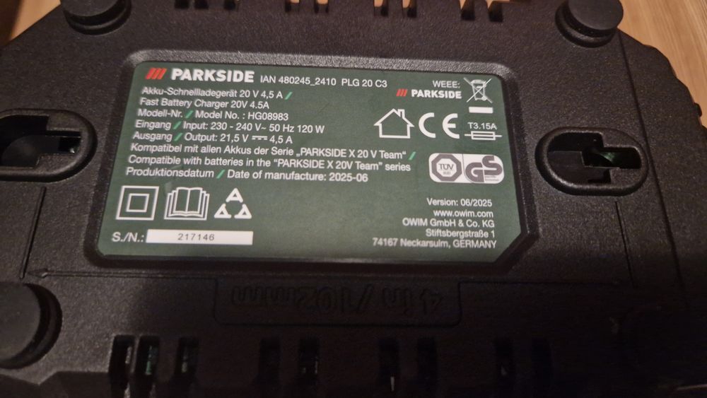 Incarcator Parside 4.5Ah