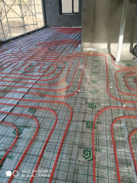 Монтаж тёплого пола!