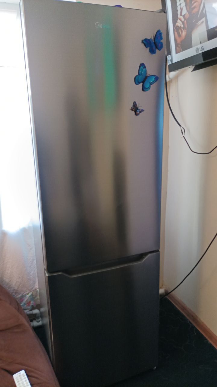 Холодильник midea стальной De frost