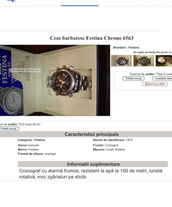 Ceas barbatesc Festina Chrono 6563