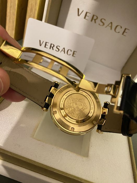 Versace V-Race GMT Alarm 46mm Gold Plated 18K