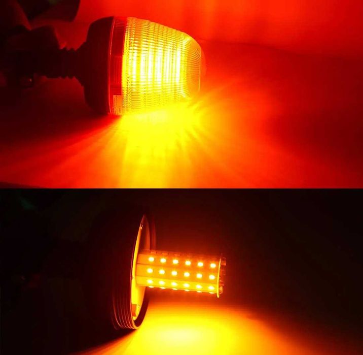 LED ЛЕД Аварийна Сигнална лампа Маяк Буркан 12V/24V