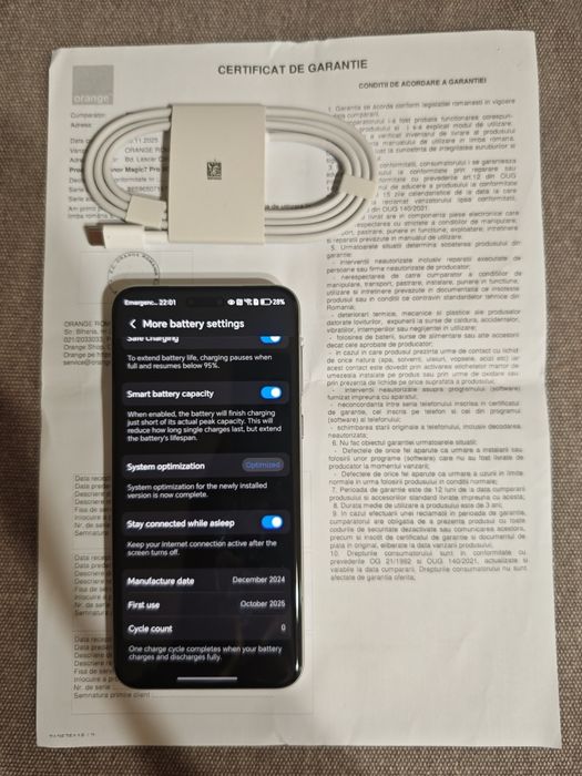 Vand Honor Magic 7 Pro  512 GB nou cu garantie