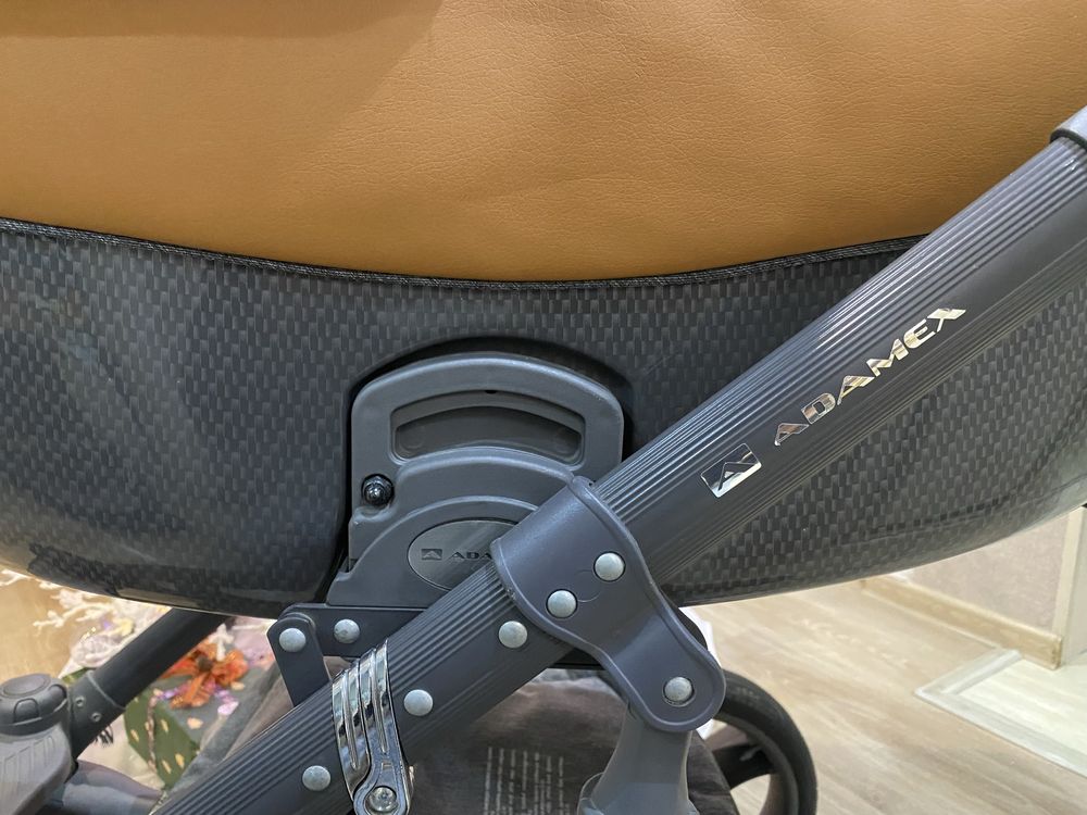 * ADAMEX Carbon оригинальная прочная коляска 3 в 1 в идеальном состоян