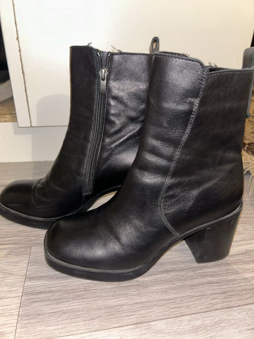 Сапоги кожаные зимние-осенние